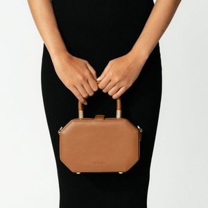 FINAL PRICE Noiranca Brown Vegan Leather Amanda Bag Purse Spring Neutral